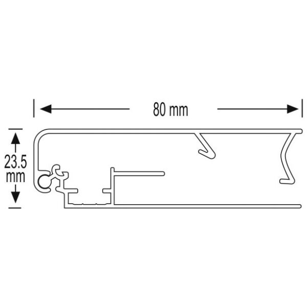80 mm Afiş Çerçevesi - Görsel 2
